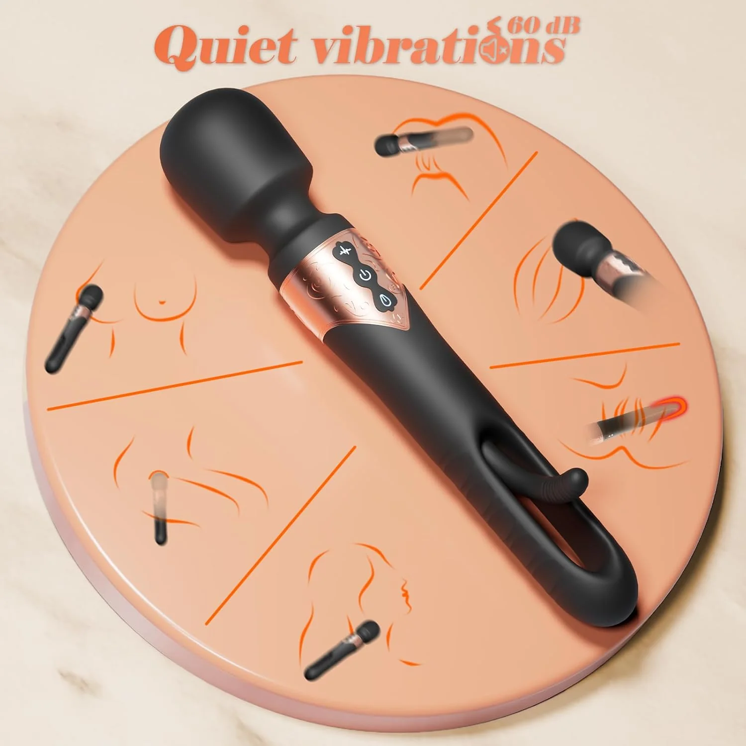 GlideVibe 360° Flapping Wand Vibrator - Image 6