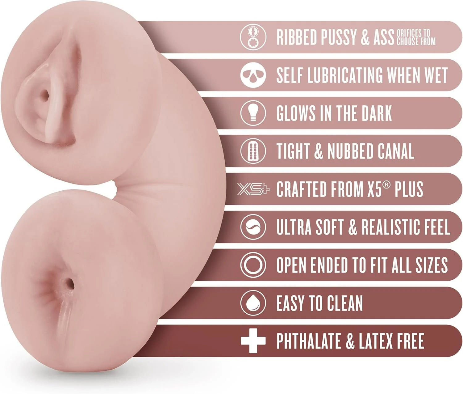GlowGrip Glow-in-the-Dark Pocket Pussy Stroker - Image 2