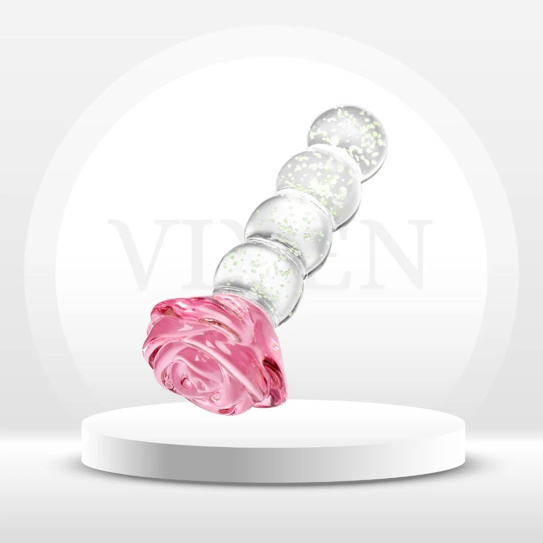 GlowRose Glass Anal Beads