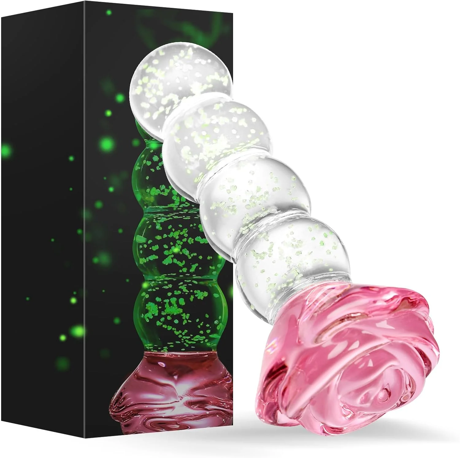 GlowRose Glass Anal Beads - Image 2