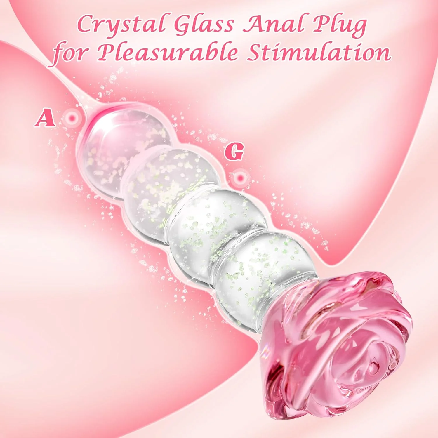 GlowRose Glass Anal Beads - Image 5