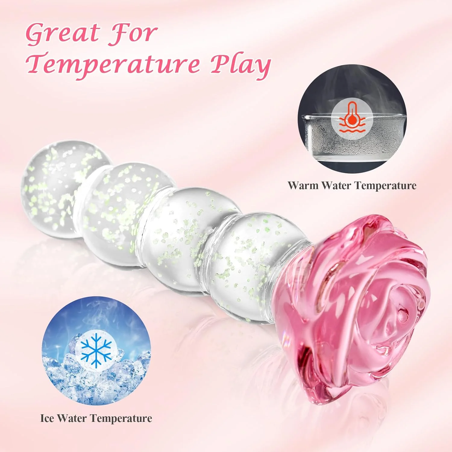 GlowRose Glass Anal Beads - Image 6