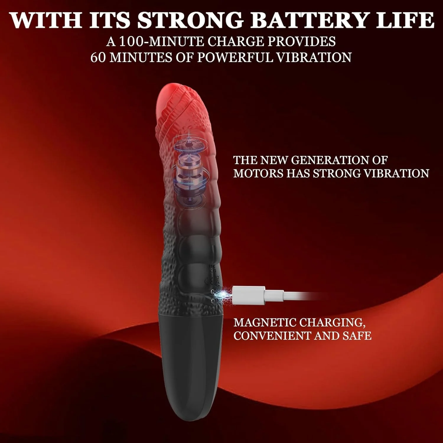 GlowStroke LED Dildo Vibrator Wand - Image 6