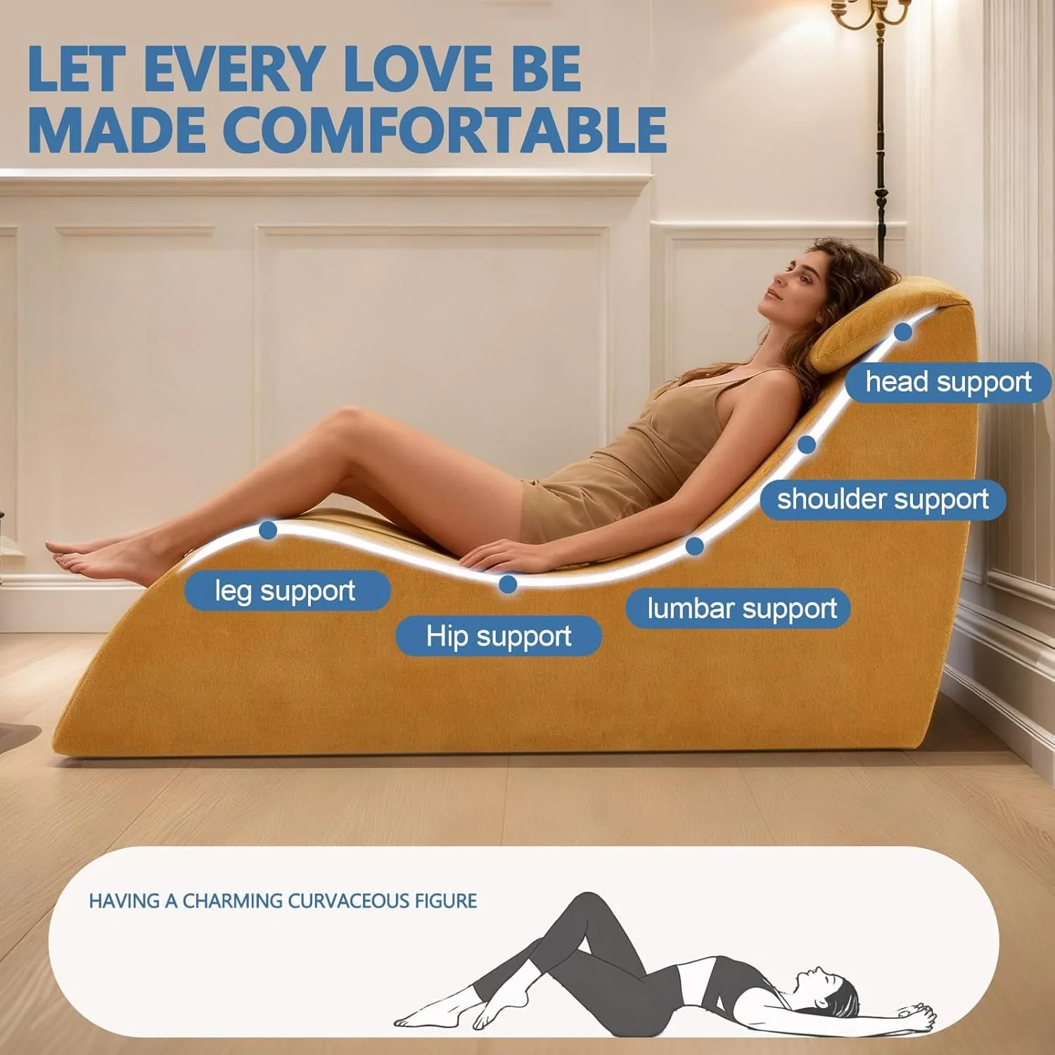 GoldenVice Intimate Sex Chaise Lounge Chair - Image 3