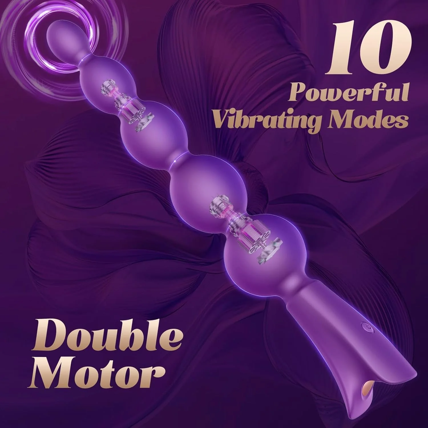 GradientRush Vibrating Anal Beads Plug - Image 2