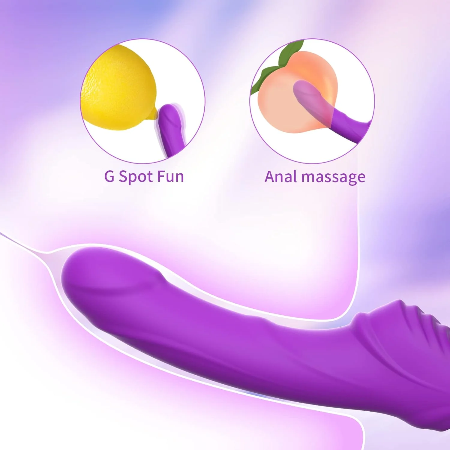 GrindFit Ergonomic Strapless Strap-On Dildo Vibrator - Image 3
