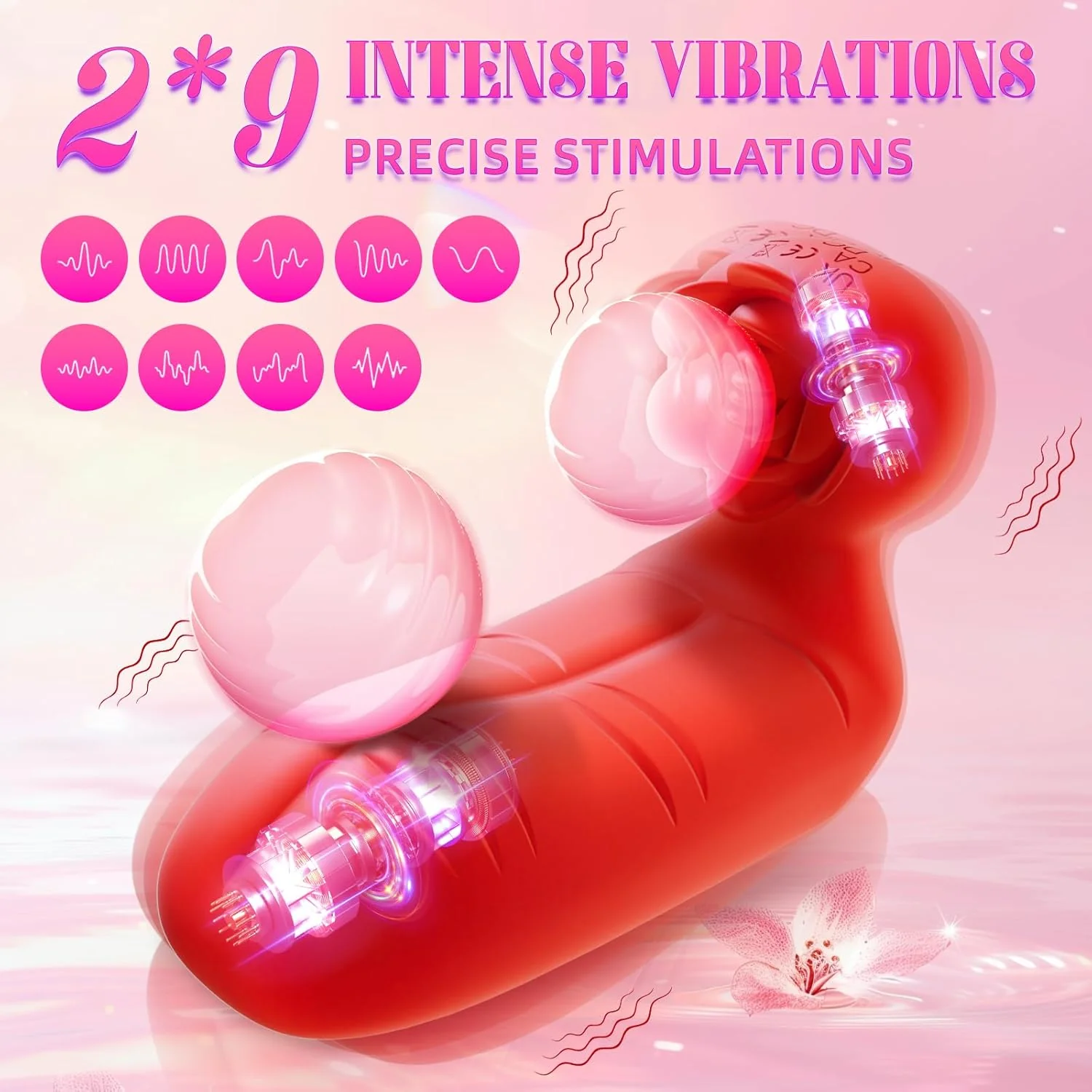 GripBloom Dual-Finger Rose Vibrator - Image 3