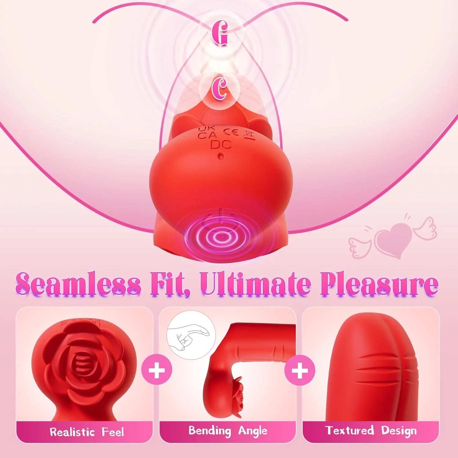 GripBloom Dual-Finger Rose Vibrator - Image 4