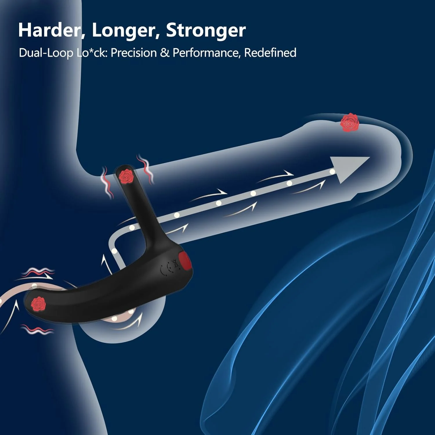 GripPulse Vibrating Dual Cock Ring - Image 6