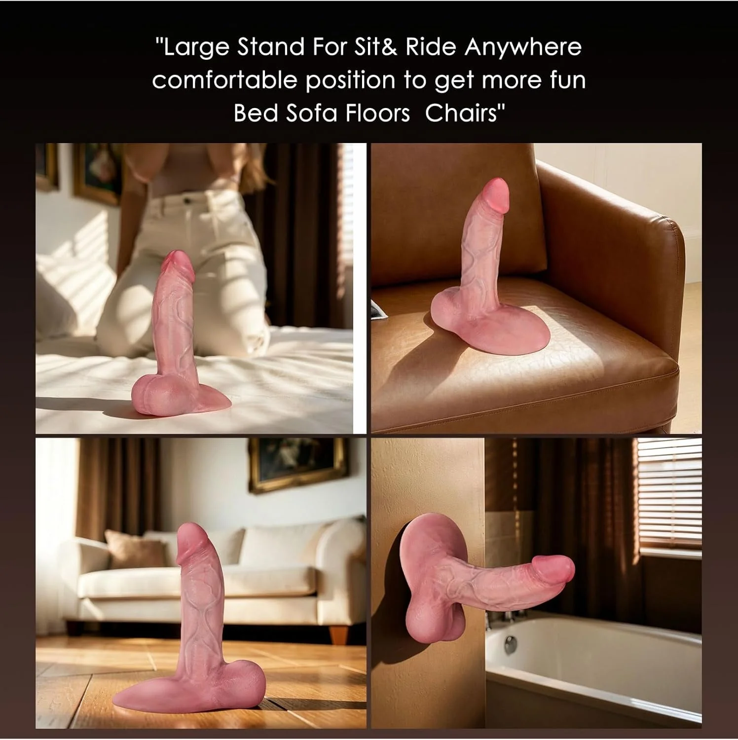 GripRide Realistic Suction Cup Dildo - Image 4