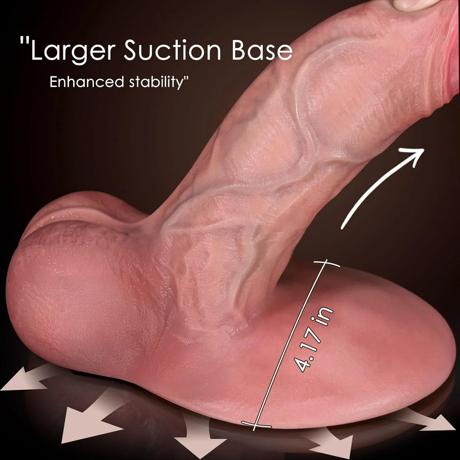 GripRide Realistic Suction Cup Dildo - Image 5