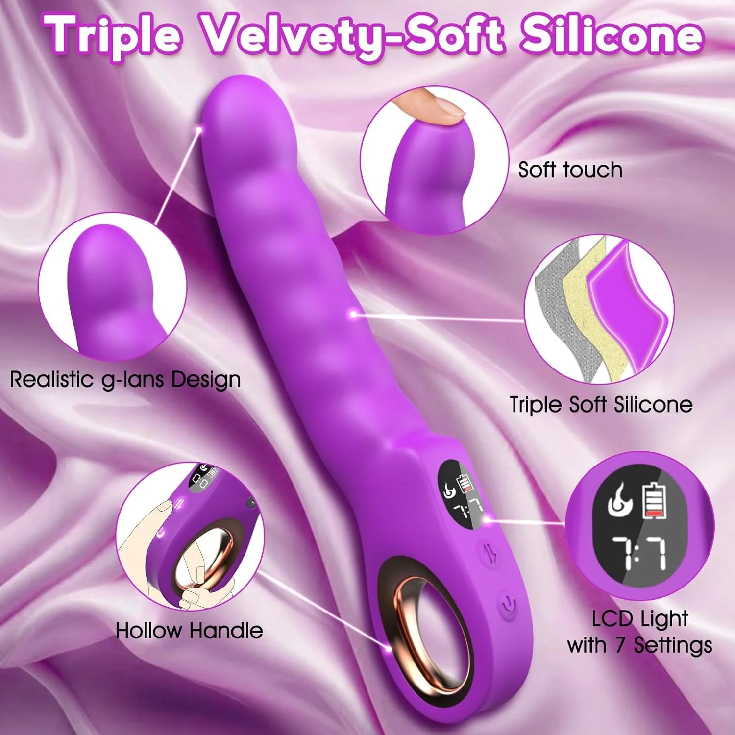 GripStroke Thrusting G-Spot Vibrator Wand - Image 4