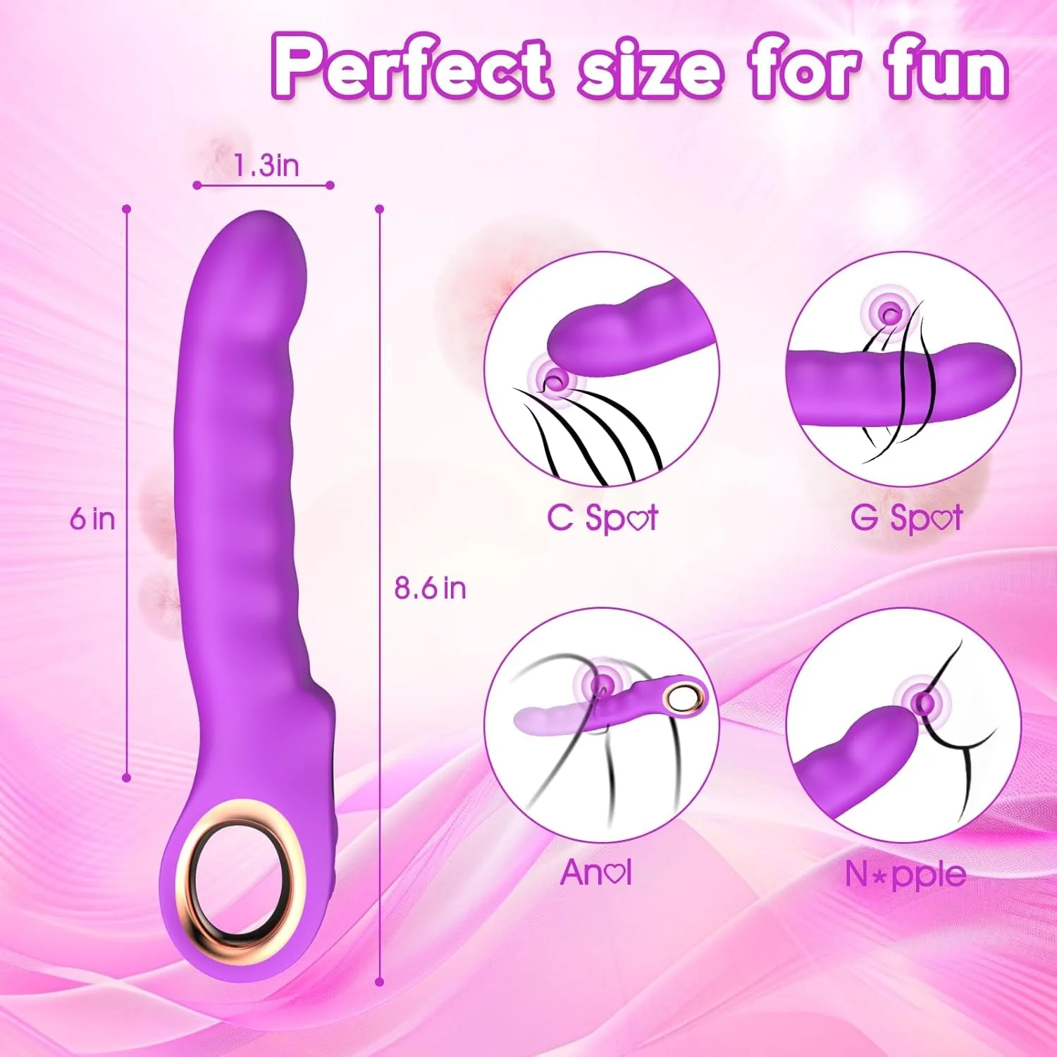 GripStroke Thrusting G-Spot Vibrator Wand - Image 6