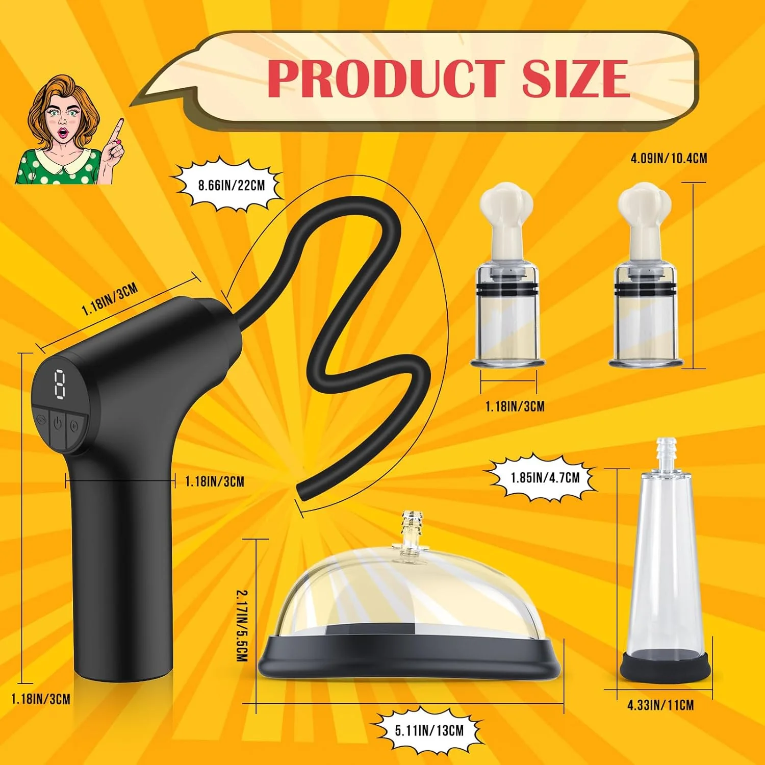 HatTrick Electric Pussy Pump Nipple Suckers Kit - Image 7