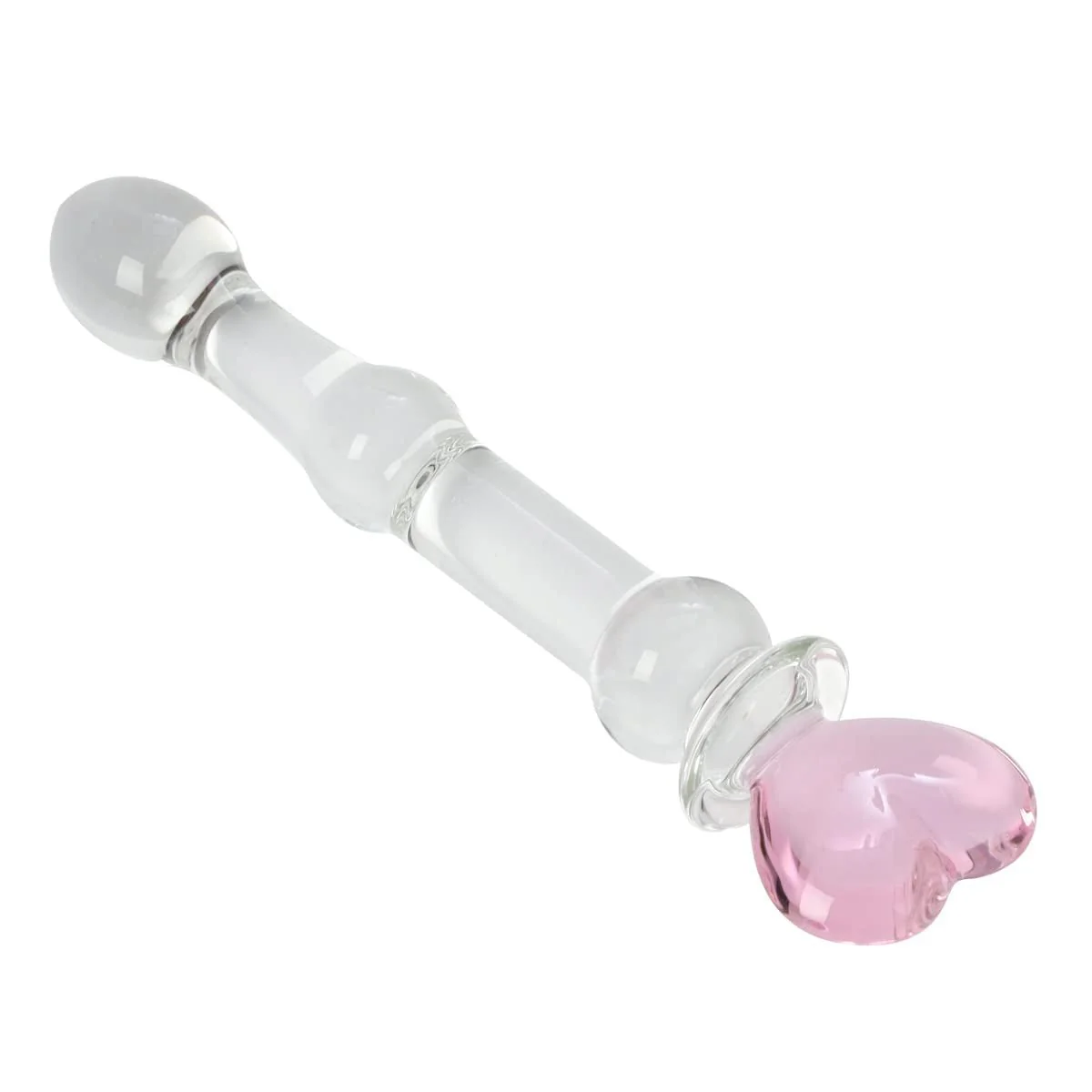 HeartGlass Pink Heart Glass Dildo Wand - Image 5