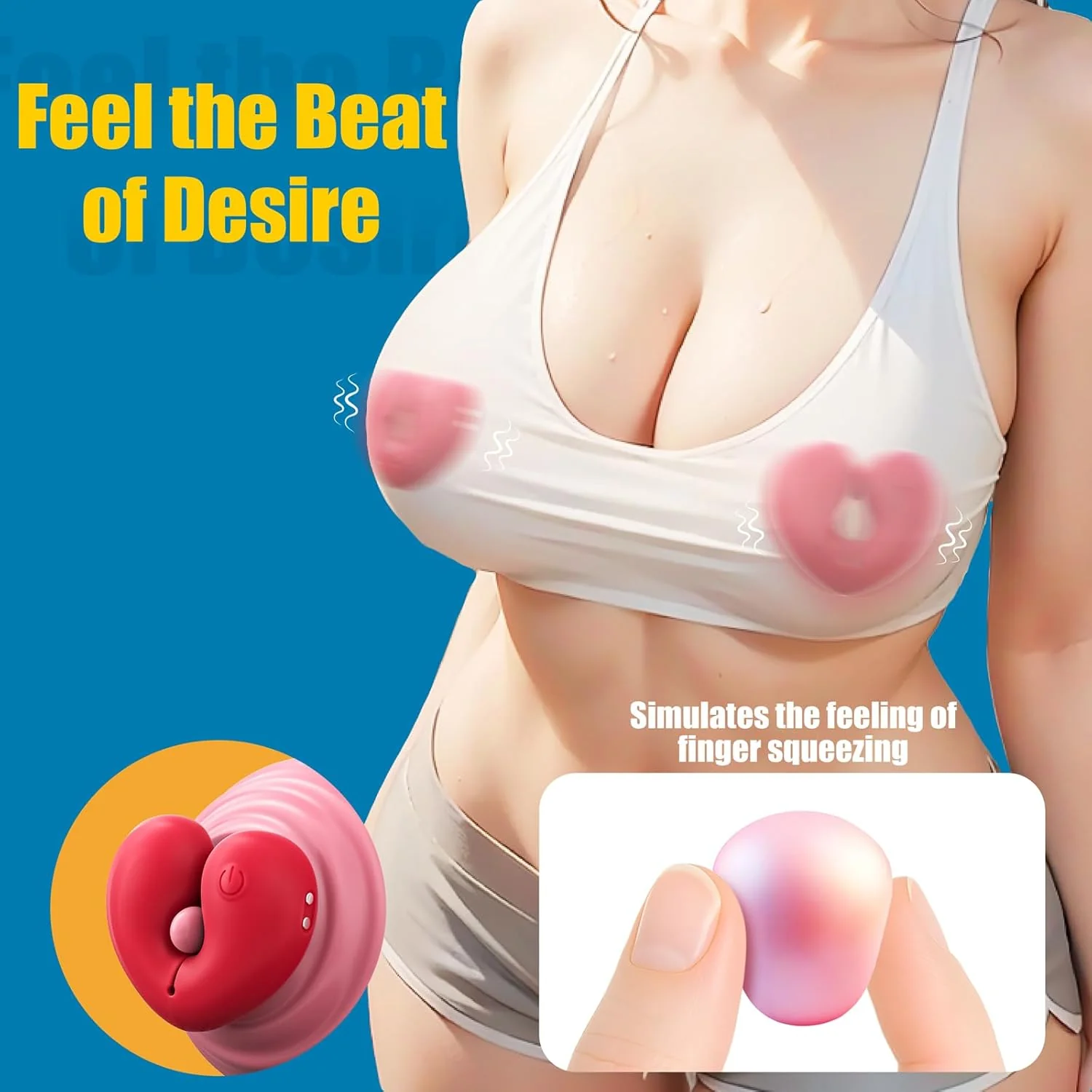 HeartPulse Nipple Vibrators with Remote - Image 8