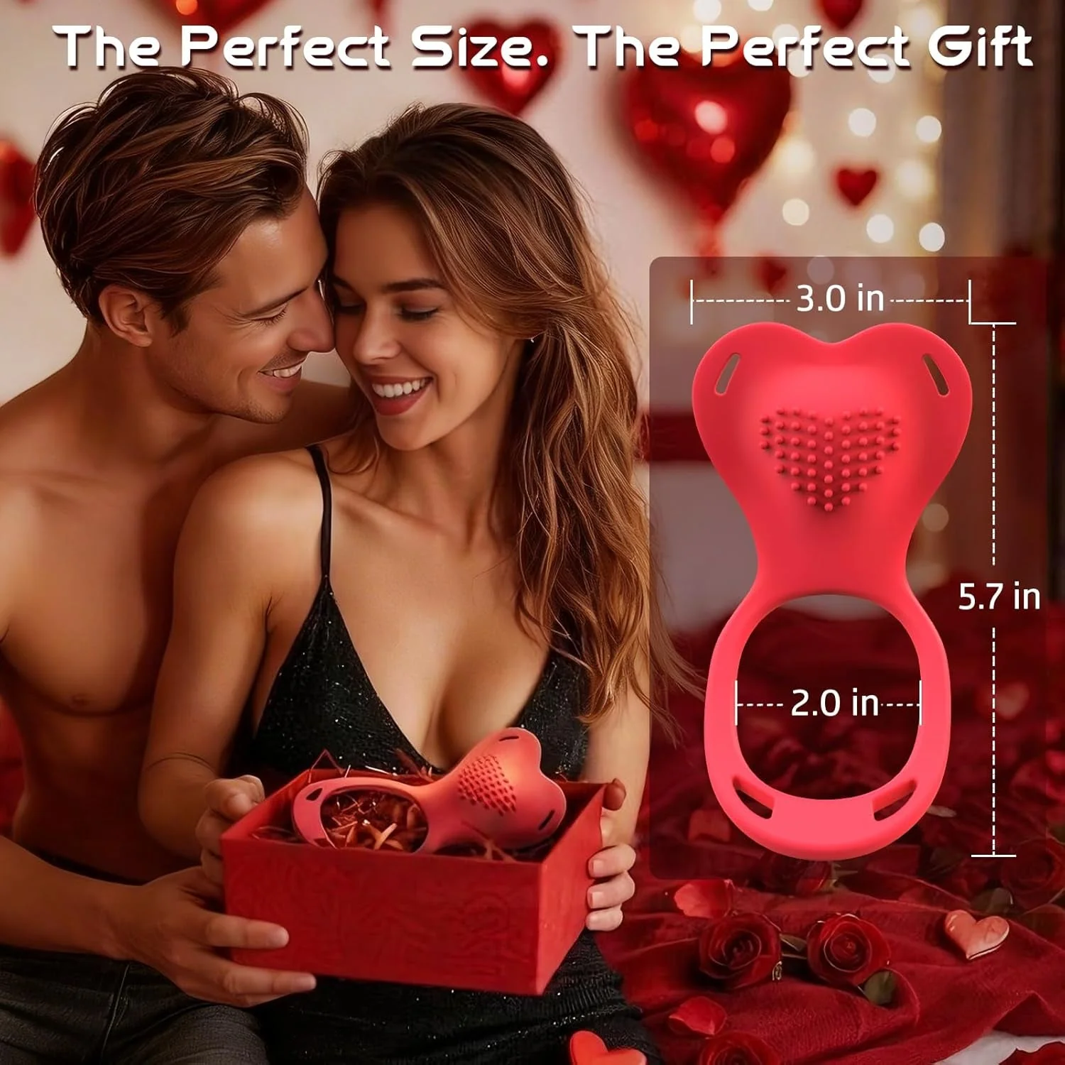 HeartRush Heart-Shaped Couples Wearable Clit Vibrator - Image 8