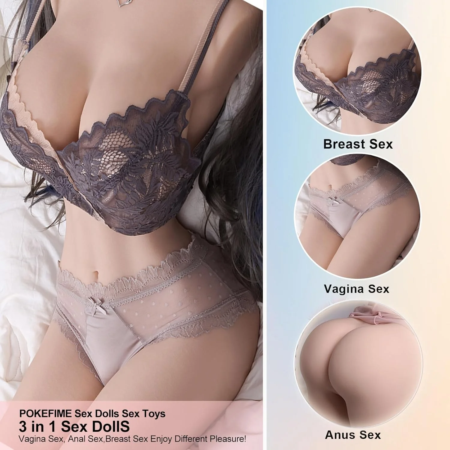 Heather 3-in-1 Full Size Sex Doll (55 lbs) - Image 6
