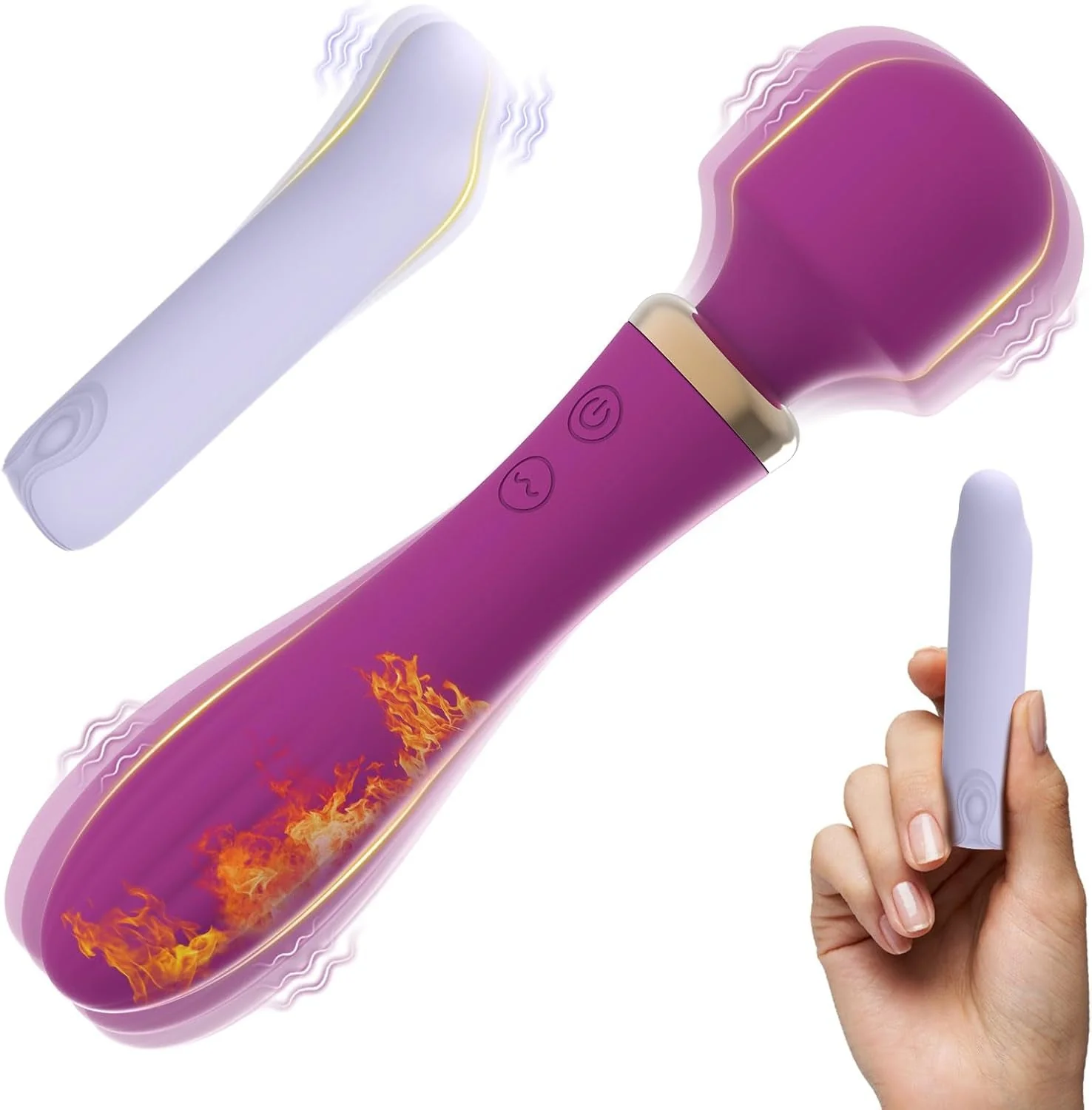 HeatMuse Heated Wand & Bullet Vibrator Set - Image 2