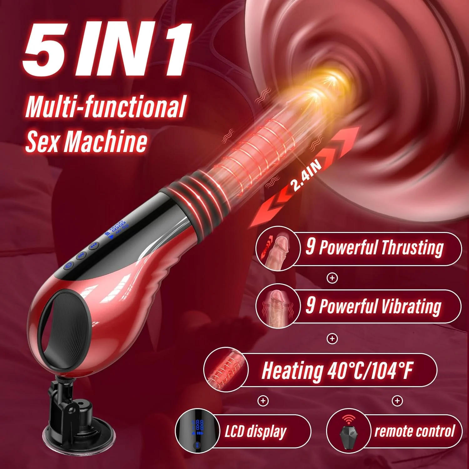 HeatRide Power Thrust Sex Machine - Image 2