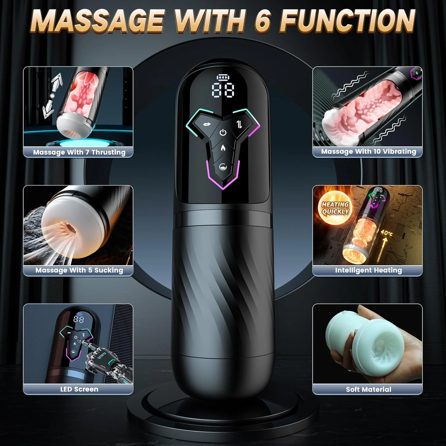 HeatStroke Smart Penis Pump Masturbator - Image 2