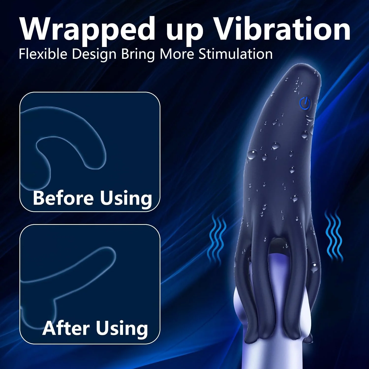 HexaGrip Male 360° Tentacle Vibrator Trainer - Image 4
