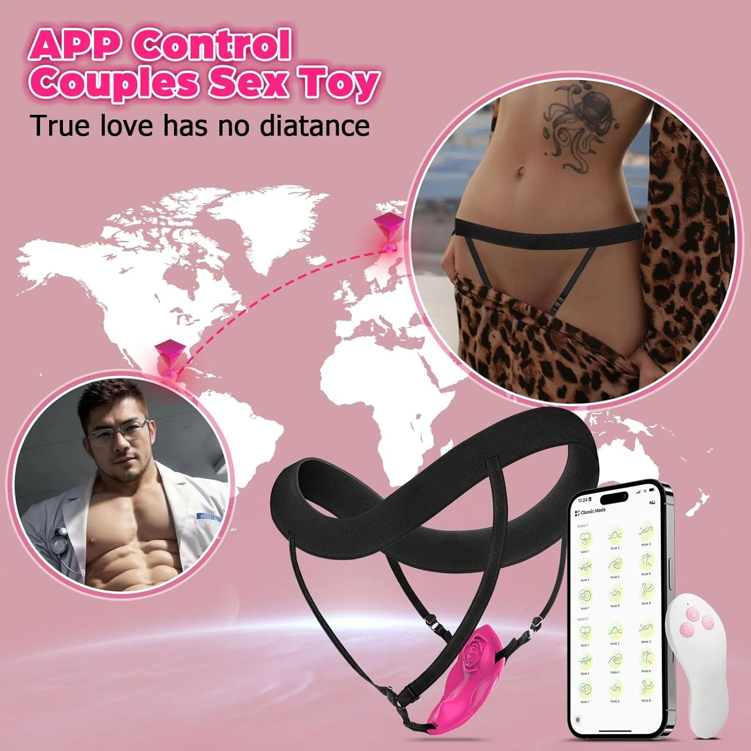 HiddenPetal Wearable Panty Vibrator Rose 10 Modes - Image 5