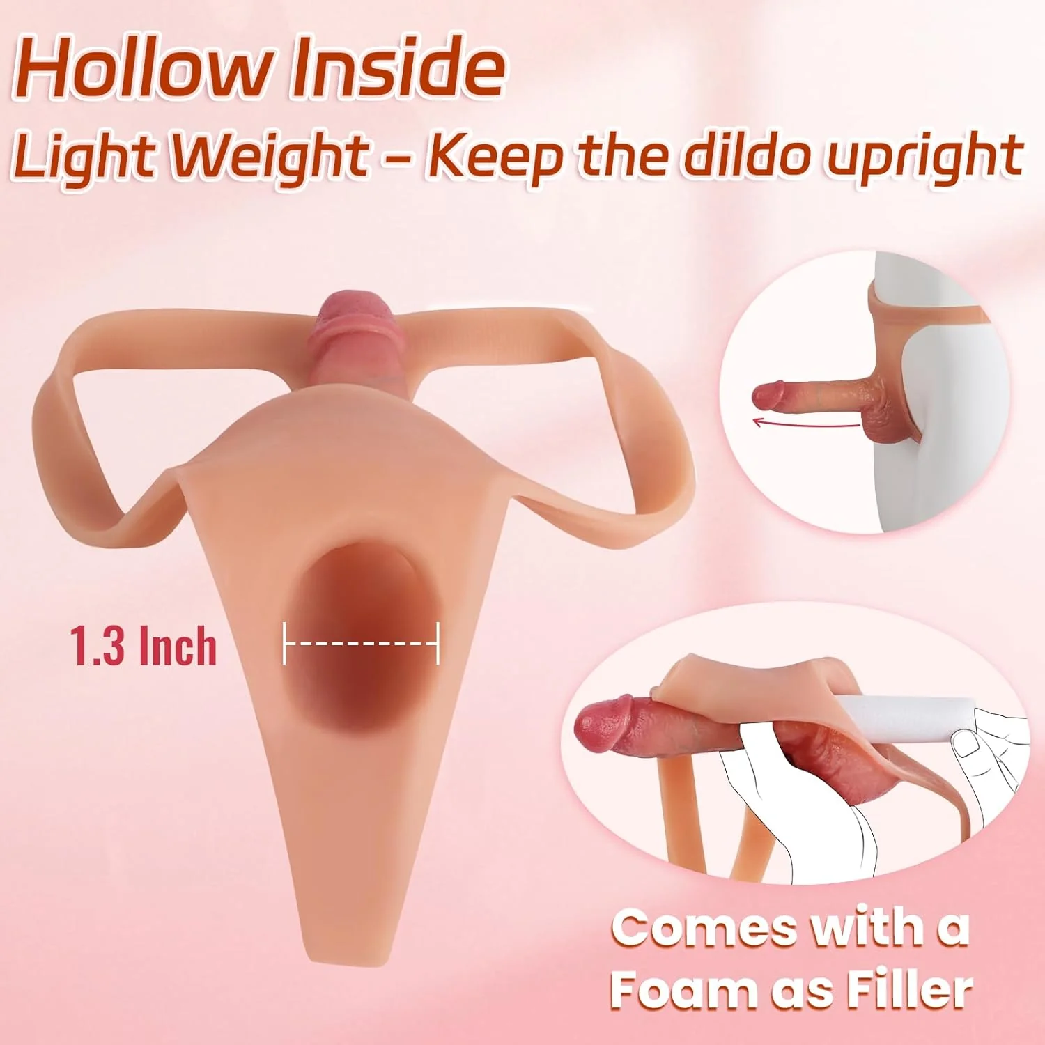 HollowFit Strap-On Harness Hollow Dildo - Image 3