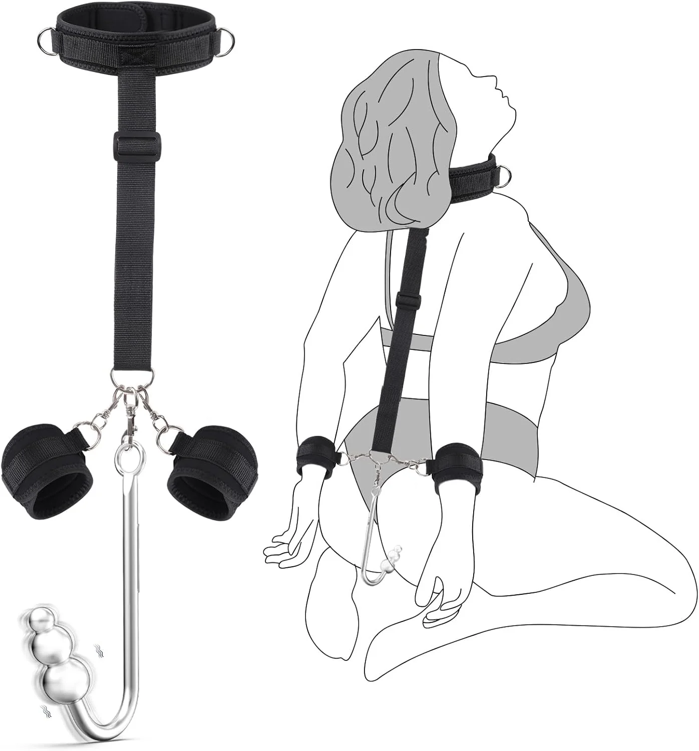HookBound Vibrating Anal Hook & Restraint Kit - Image 2
