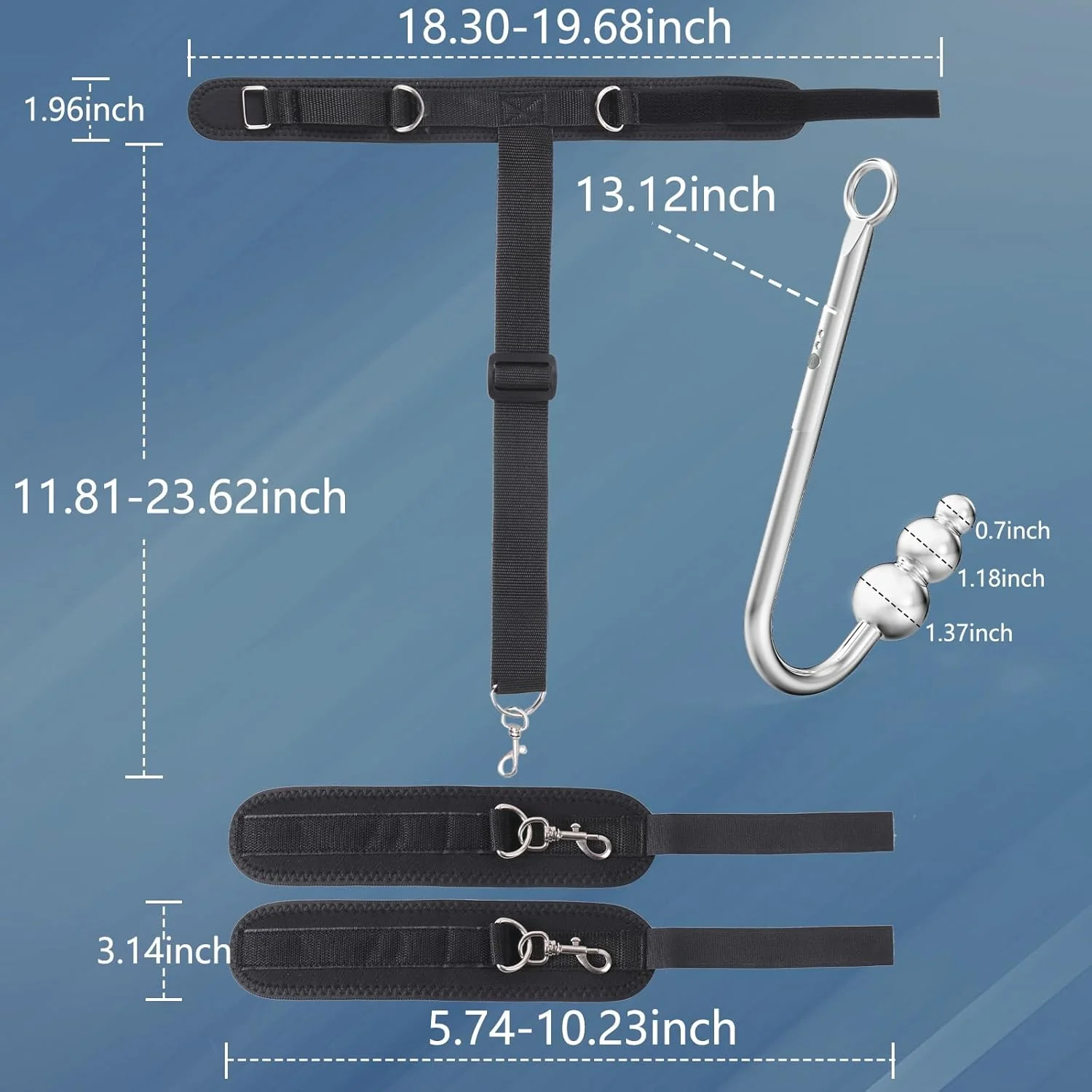 HookBound Vibrating Anal Hook & Restraint Kit - Image 6