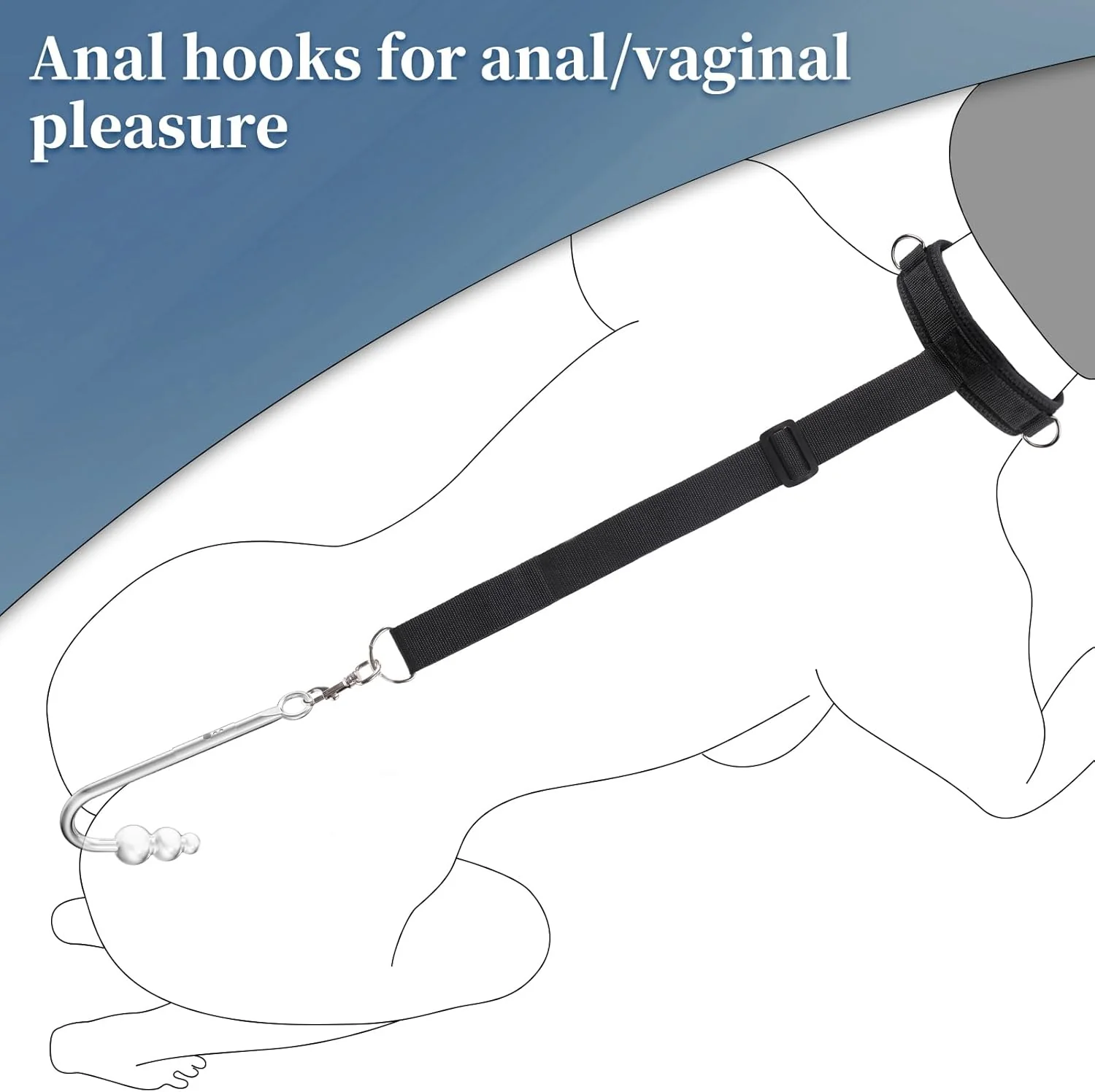 HookBound Vibrating Anal Hook & Restraint Kit - Image 7