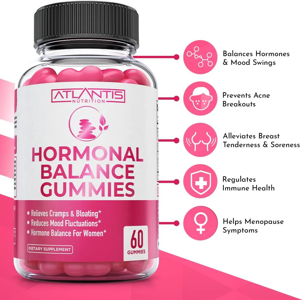 Hormonal Balance & PMS Relief Gummies – Mood & Cramp Support - Image 3