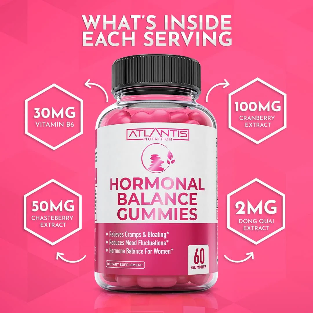 Hormonal Balance & PMS Relief Gummies – Mood & Cramp Support - Image 7