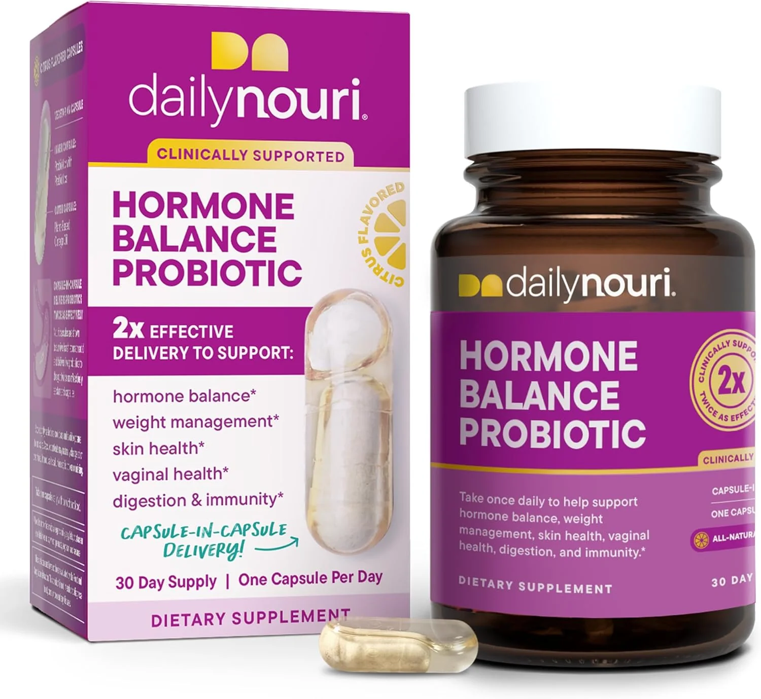 Hormone Balance Probiotic for Women with Vegan Omega Oil - Image 2