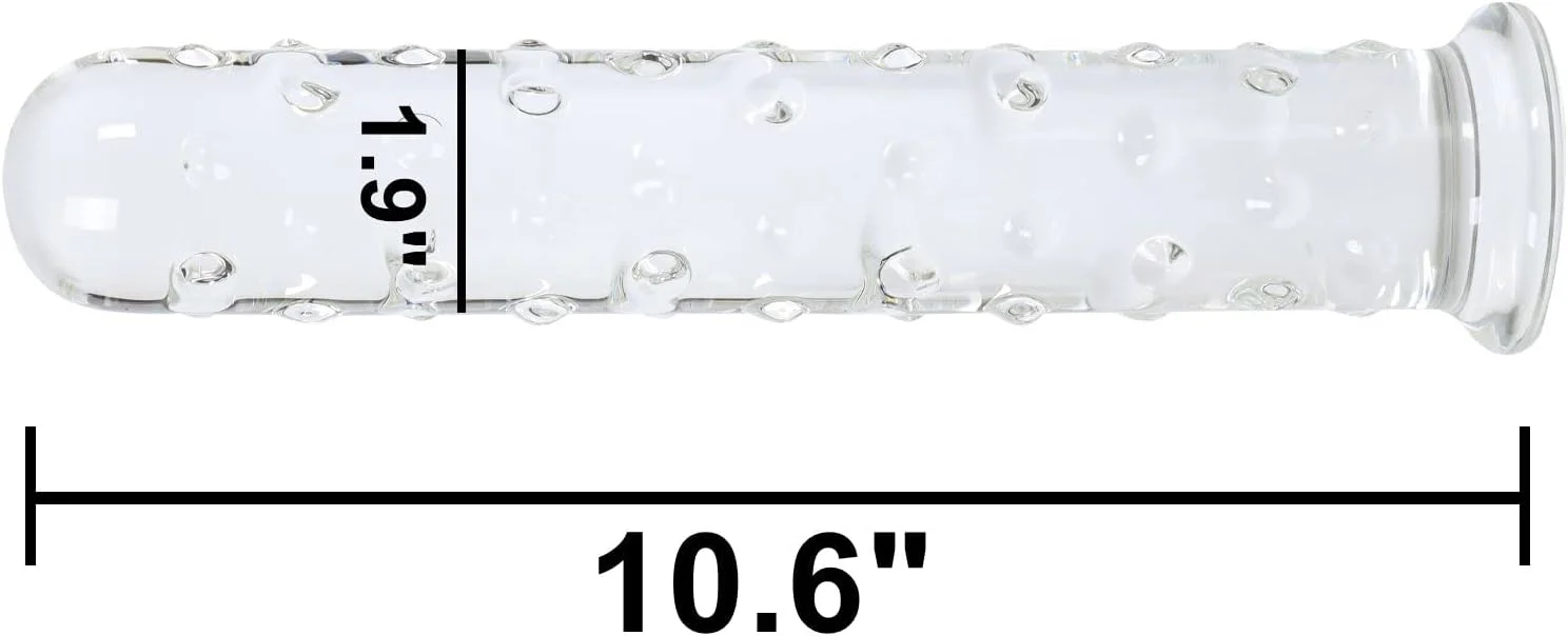 IceFire Textured Glass Dildo Wand - Image 3