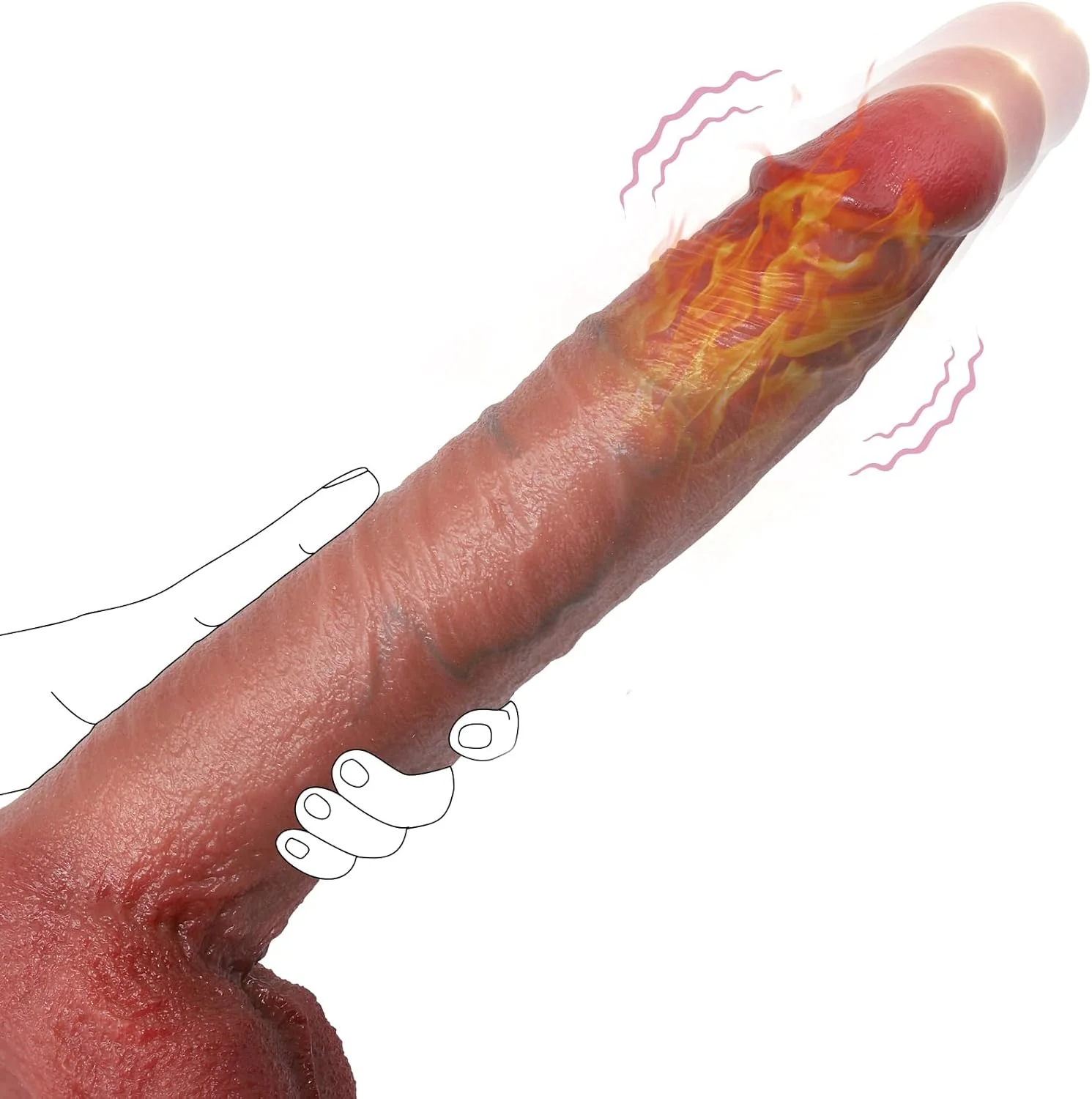 InfernoDrive Heated Monster Thrusting Dildo - Image 7