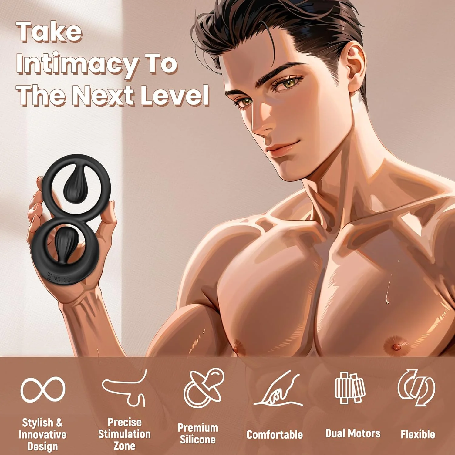 InfinityPulse Dual Vibrating Cock Ring - Image 5