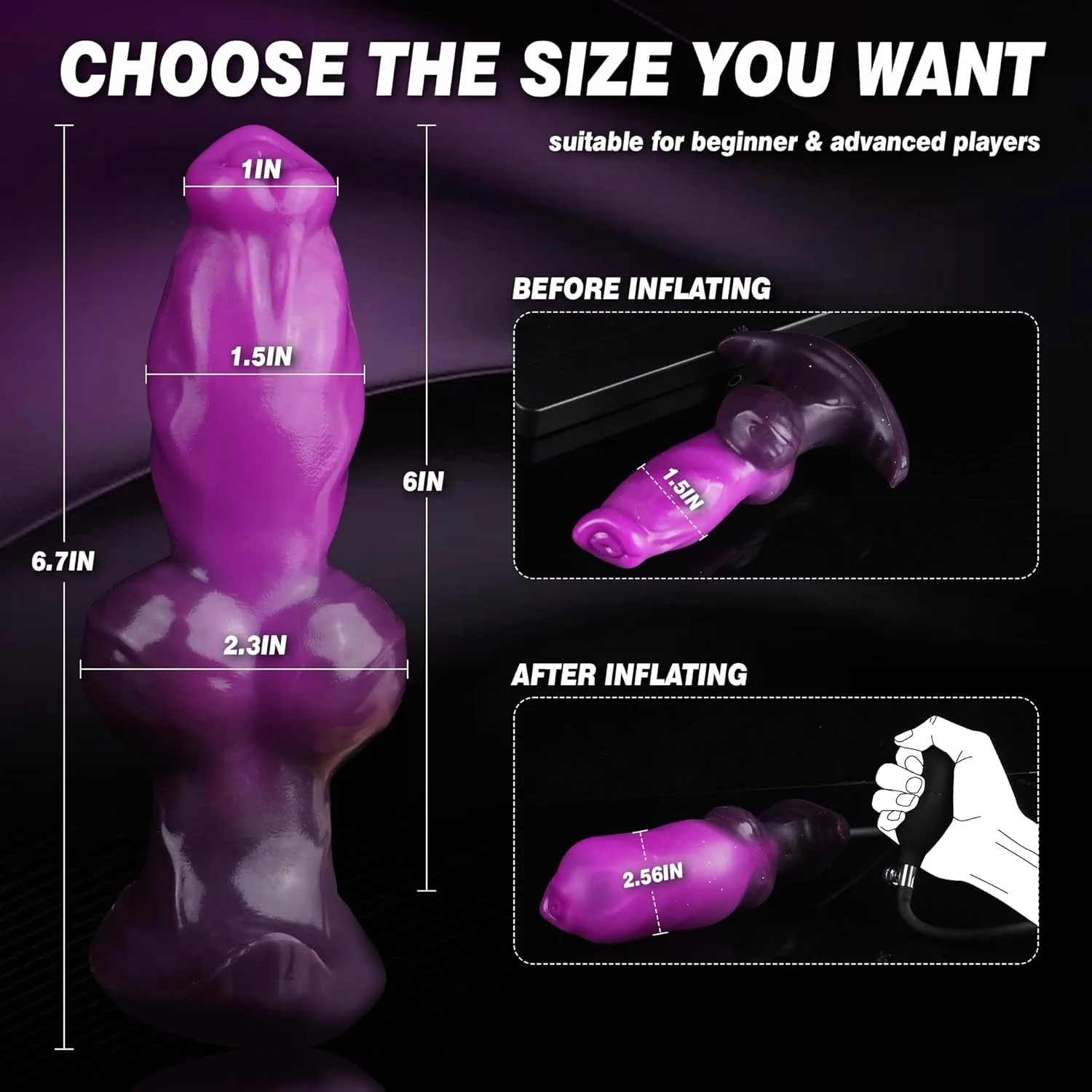 KnotBloom Inflatable Fantasy Butt Plug - Image 4