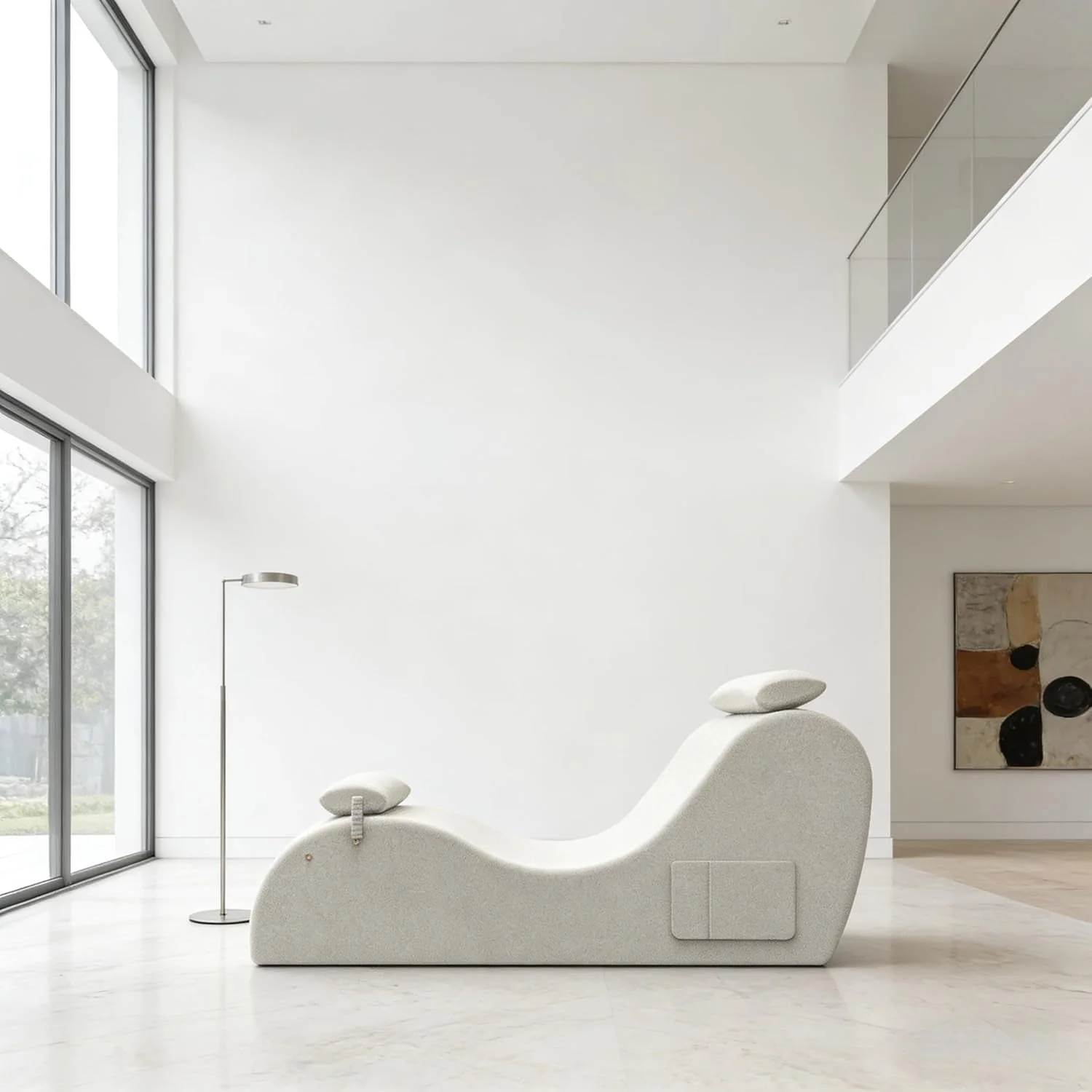 IvoryArc Light Beige Sex Chaise Lounge Chair - Image 7