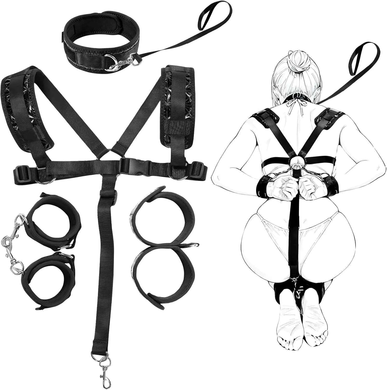 IvyBind Neck-to-Ankle BDSM Strap Kit for Couples - Image 8