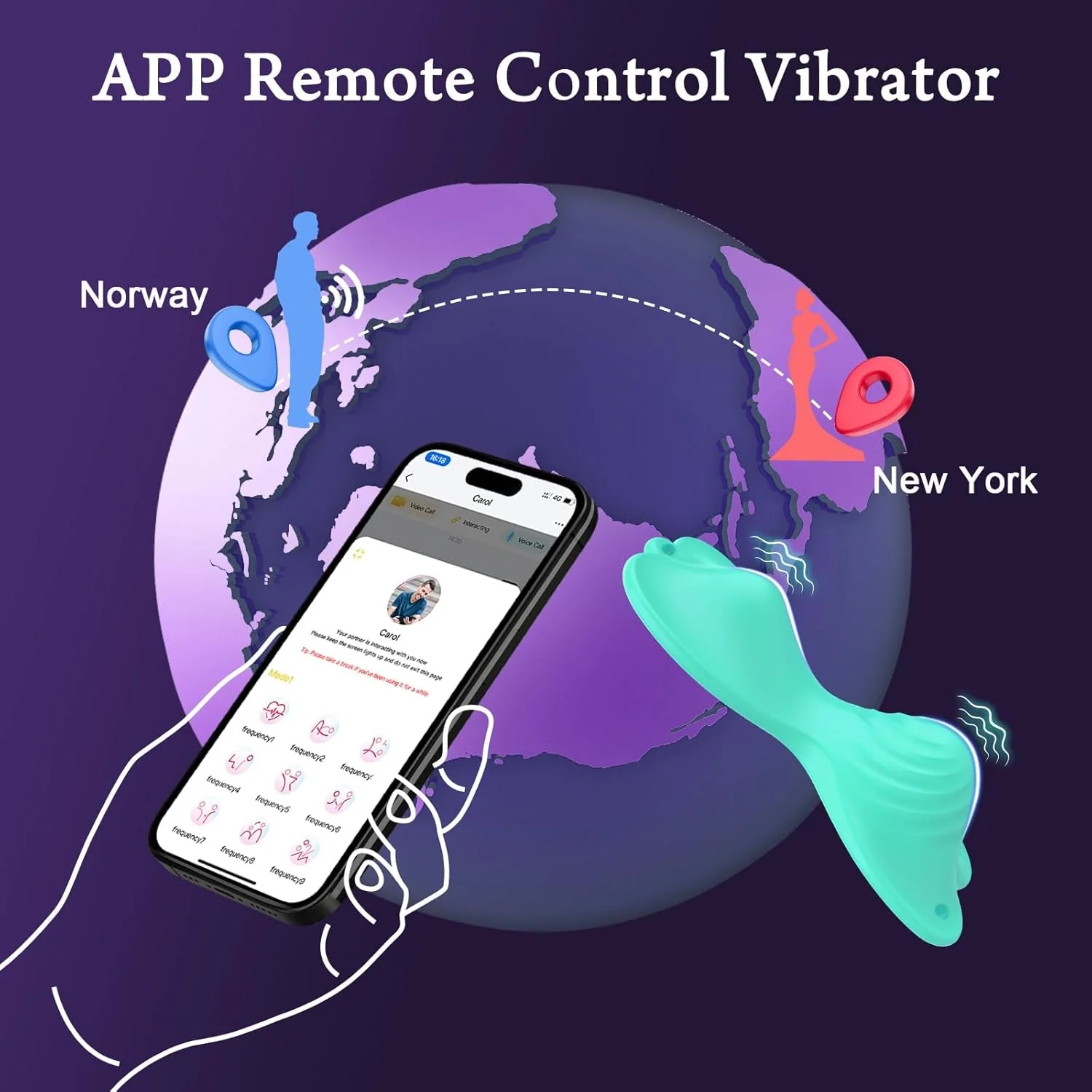 JadeFlutter App Controlled Butterfly Ride-On Vibrator - Image 2