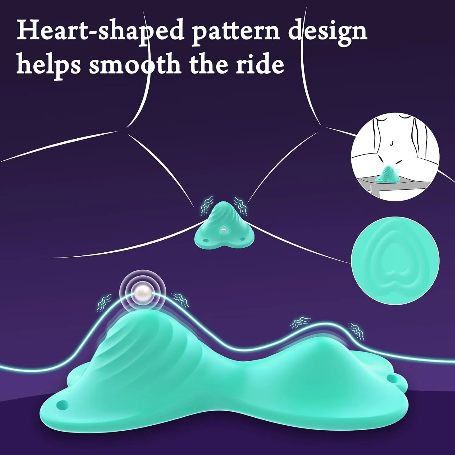 JadeFlutter App Controlled Butterfly Ride-On Vibrator - Image 3