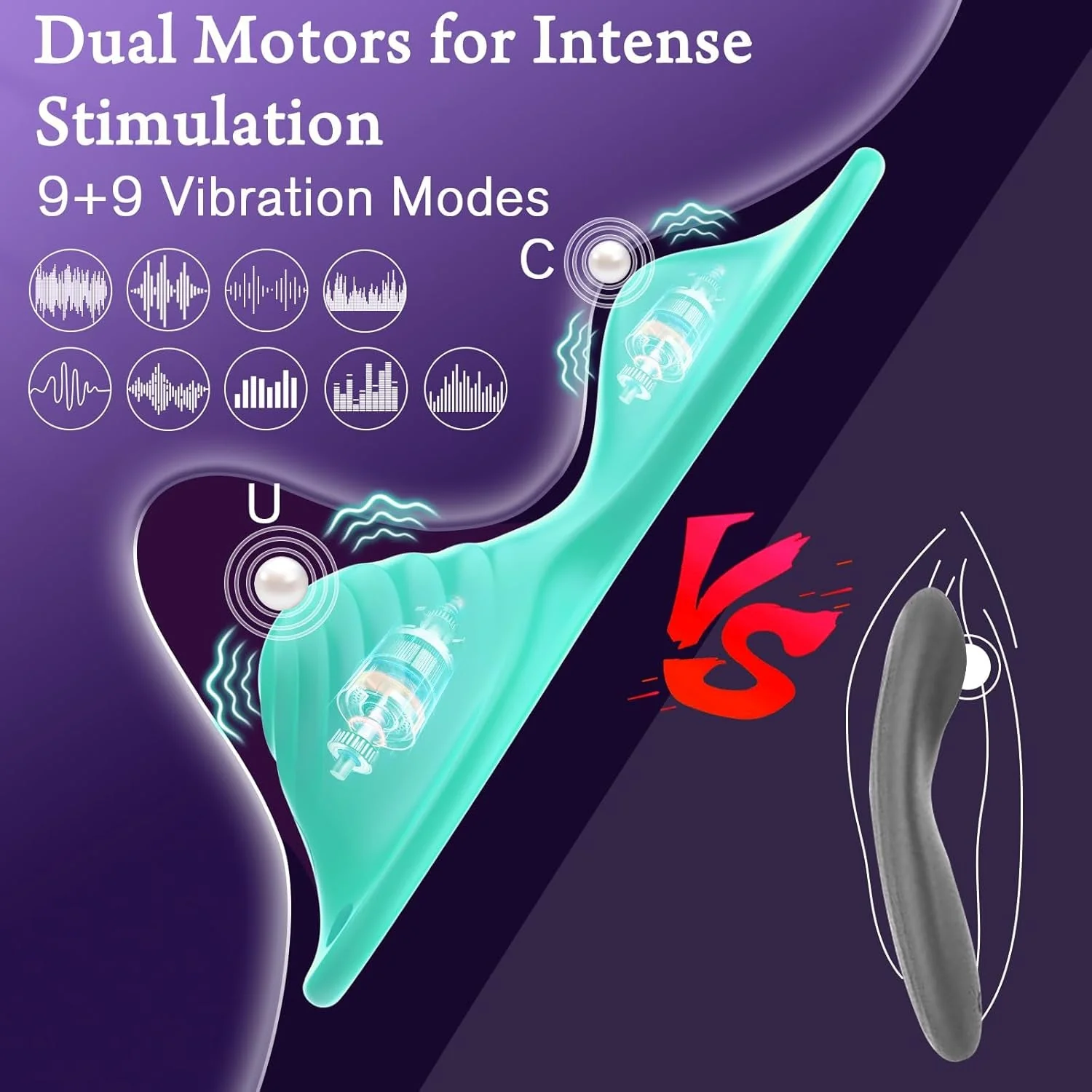 JadeFlutter App Controlled Butterfly Ride-On Vibrator - Image 4