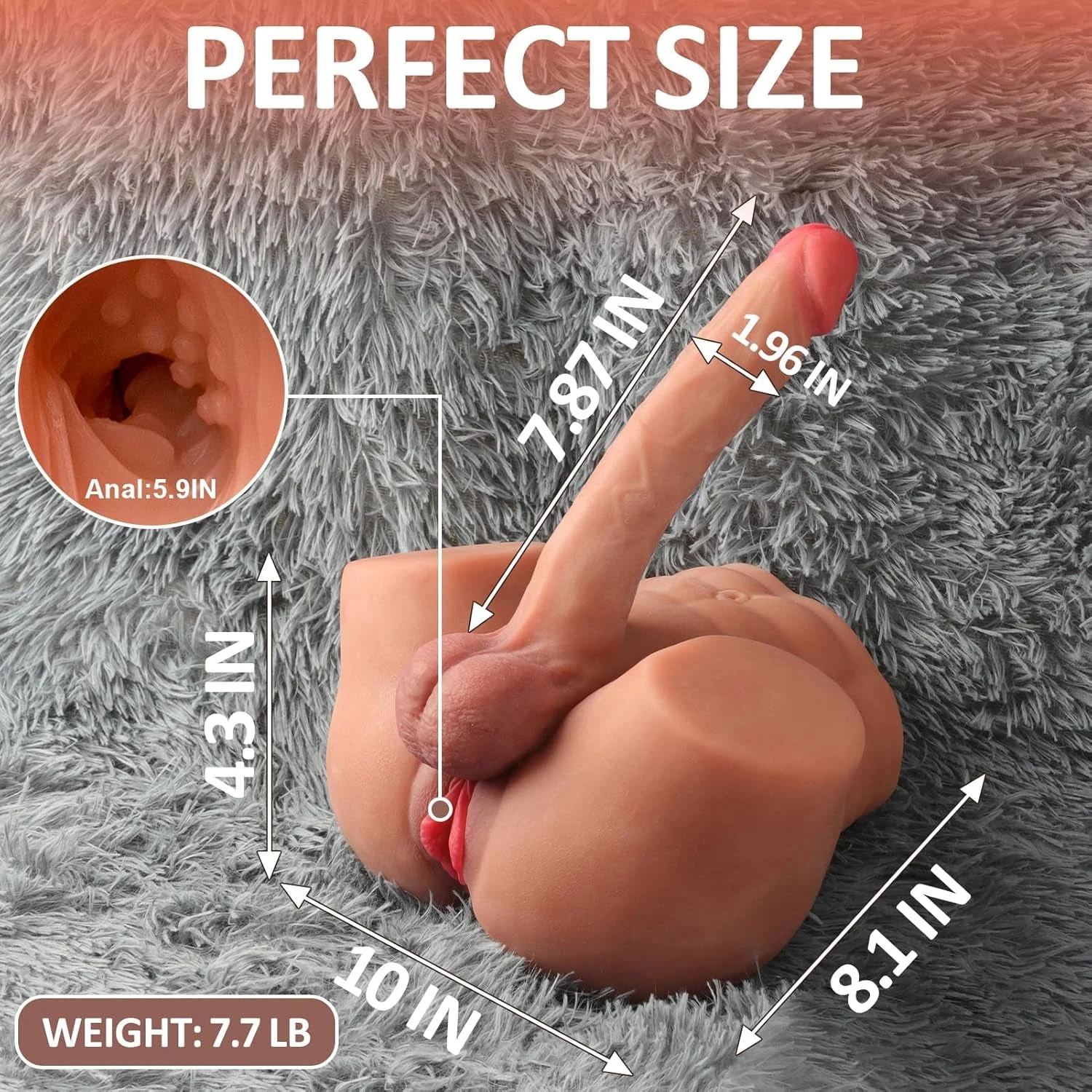 JadeVixen  3-in-1 Trans Torso Sex Doll | 7.8" Dildo - Image 4