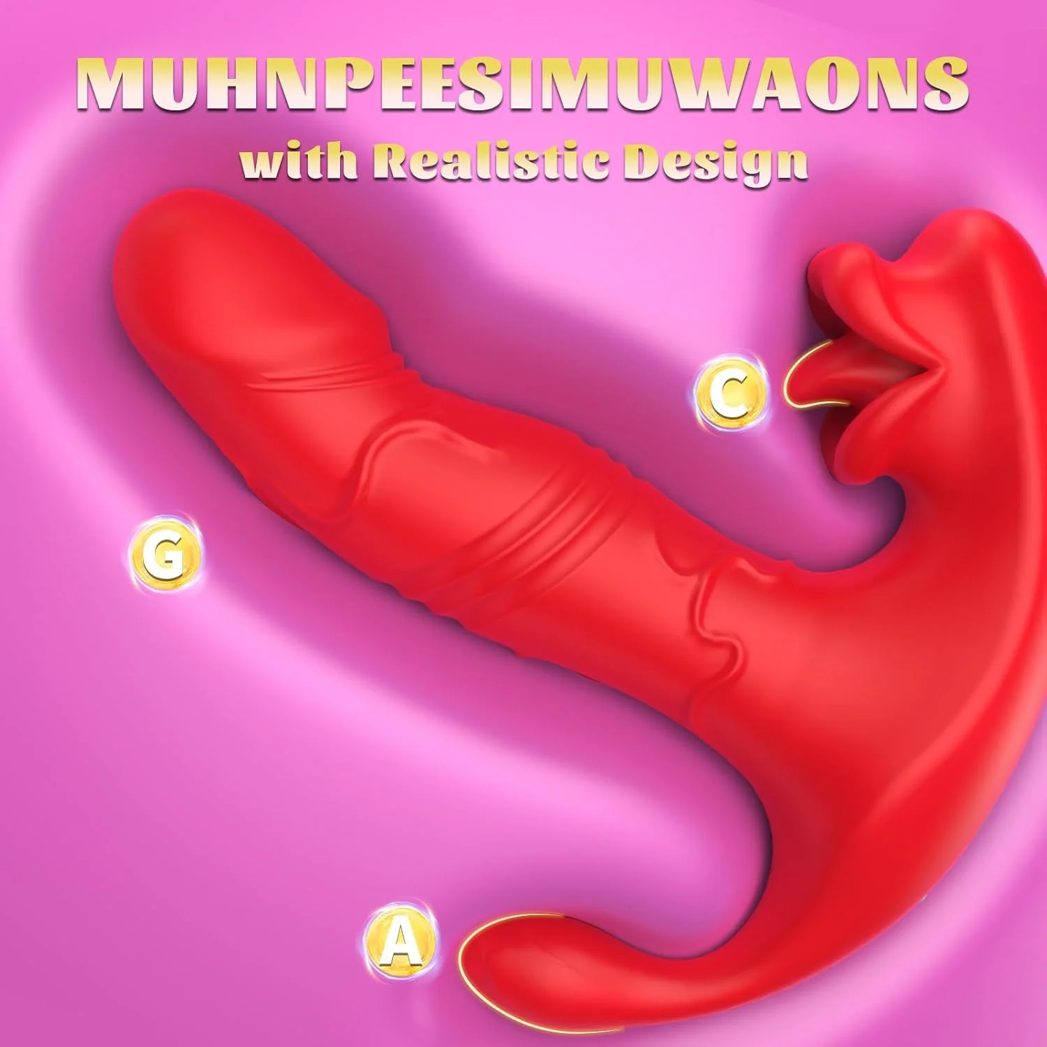 KissPulse 3-in-1 Licking & Thrusting Toy - Image 4
