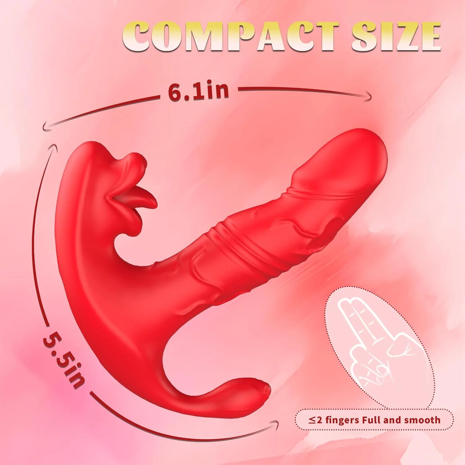 KissPulse 3-in-1 Licking & Thrusting Toy - Image 5