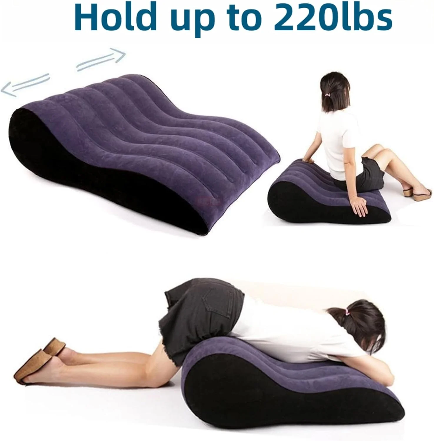 KnightPad S-Curve Inflatable Sex Cushion - Image 5