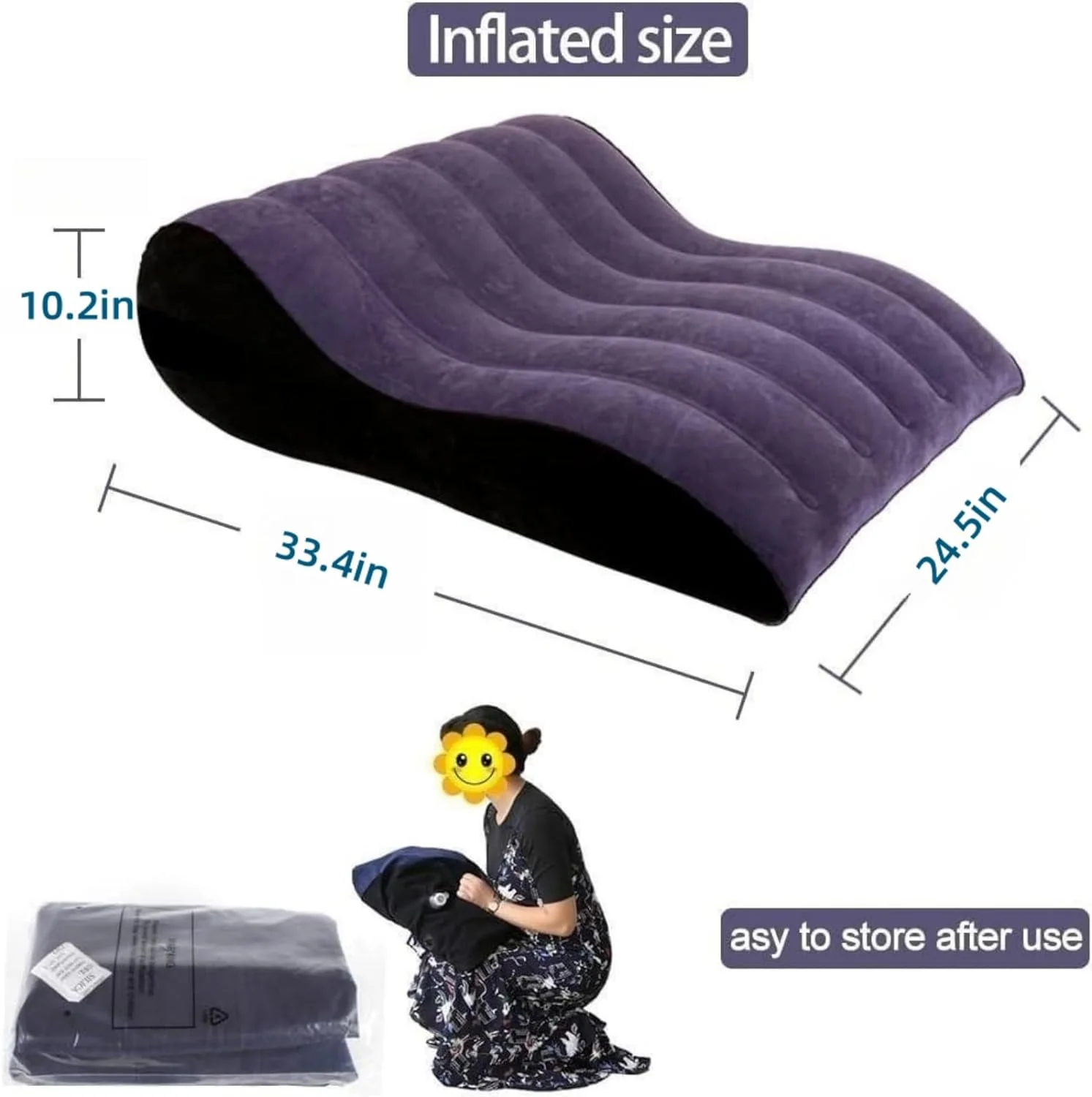 KnightPad S-Curve Inflatable Sex Cushion - Image 6