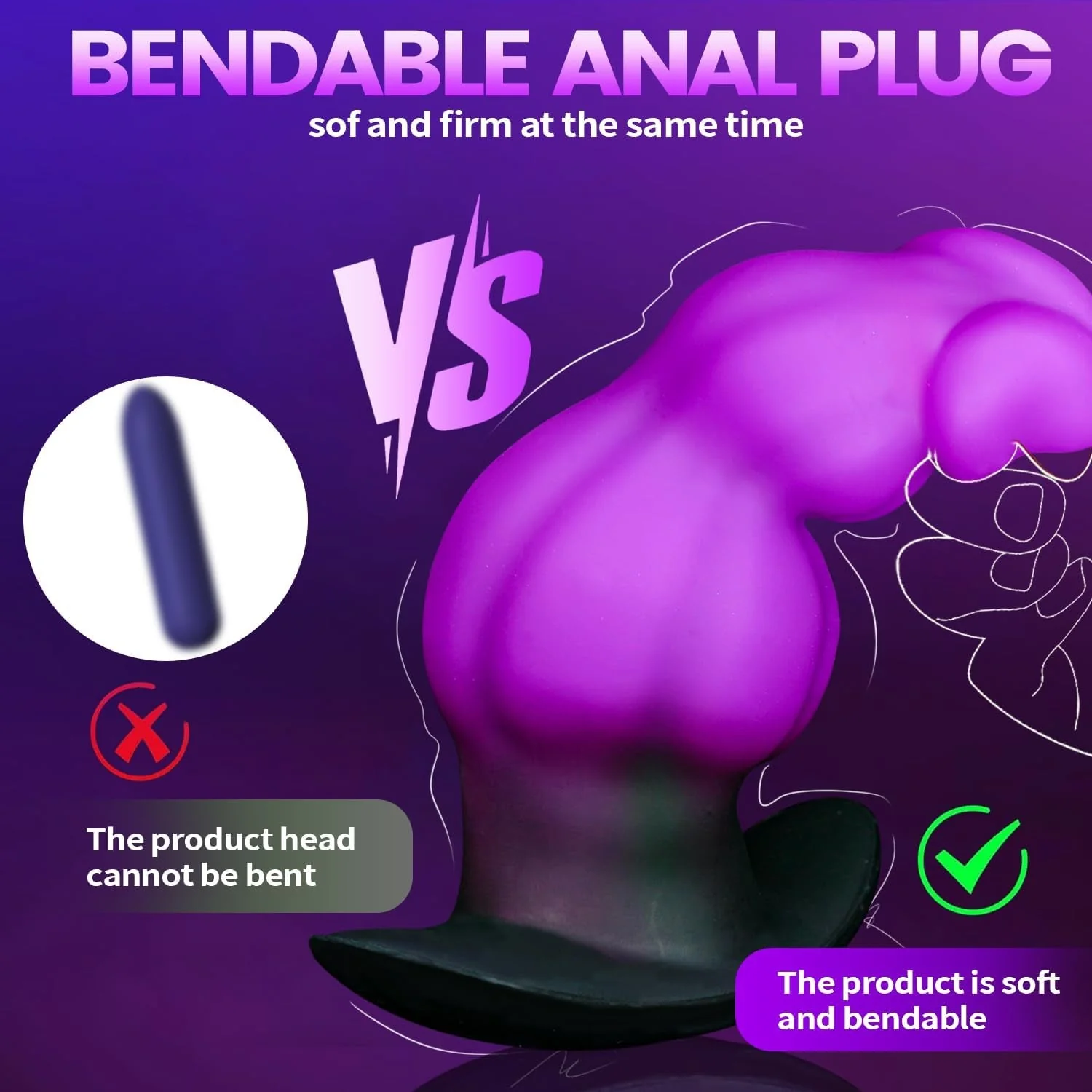 KnotRush Large Vibrating Butt Plug & Prostate Massager - Image 4