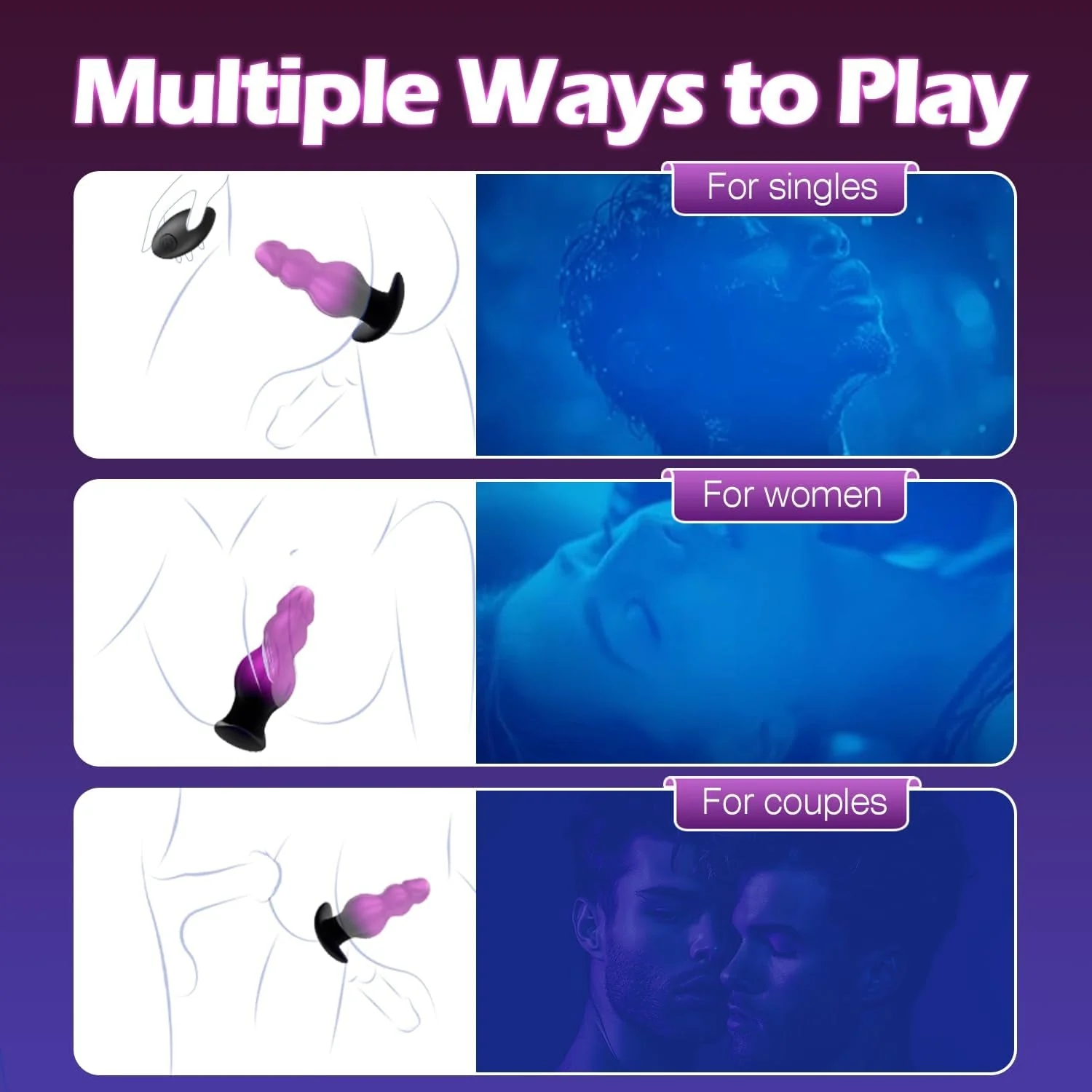 KnotRush Large Vibrating Butt Plug & Prostate Massager - Image 7